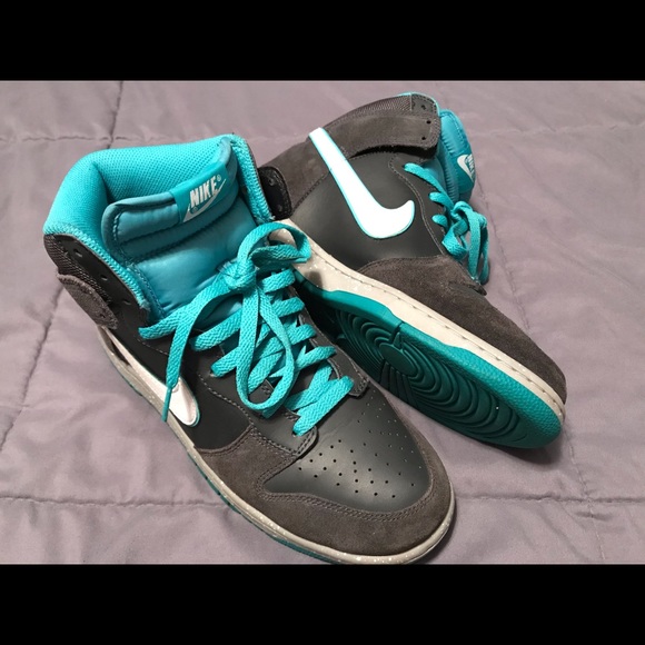 NIKE DUNK HIGH Anthracite/White-Sport Turquoise - Picture 4 of 5